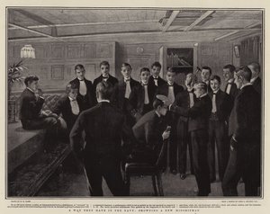A Way They Have in the Navy, Crowning a New Midshipman by Henry Marriott Paget